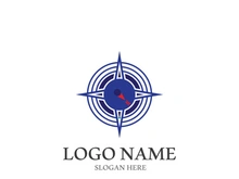 Compass logo template vector icon illustration design
