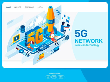 5G Network Start-Up Landing Page preview picture
