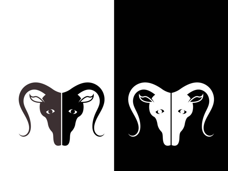 Goat logo template vector icon illustration design