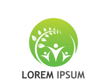 Community of people logo design with creative idea.