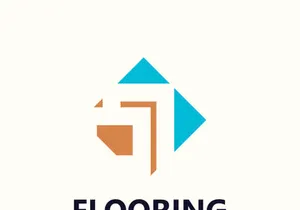 Flooring Logo design, custom Layer Vector elegant business store building