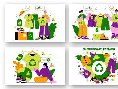 10 Sustainable Fashion Illustration