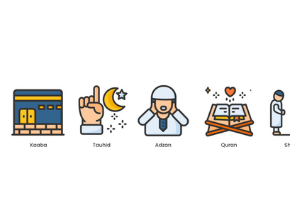Islam Ramadan And Hajj Icons Pack