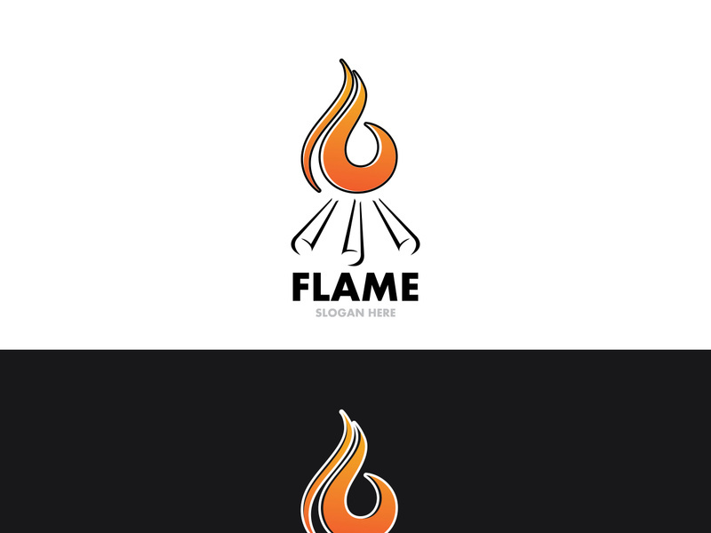 Fire flame vector illustration design