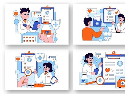 10 Medical Anamnesis Consultation Illustration