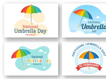 13 National Umbrella Day Illustration