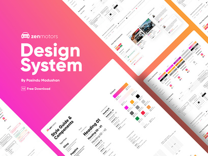Zenmotors Design System [Adobe XD]