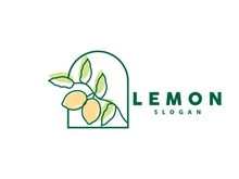 Lemon Logo, Luxurious Elegant Minimalist Design