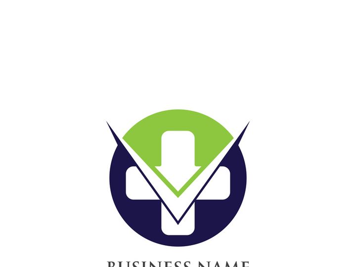 hospital logo and symbol Template, Green logo vector
