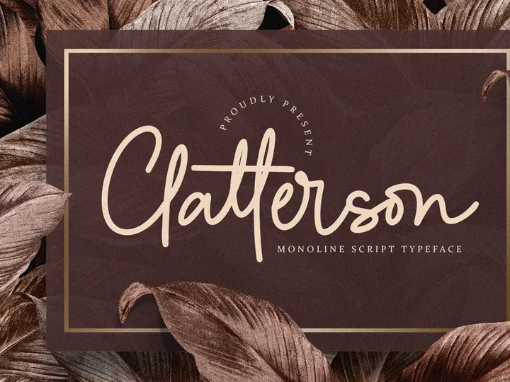 Clatterson - Monoline Script