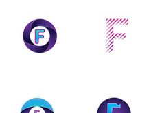 Modern F initial letter logo.