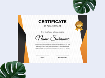 Modern certificate design template preview picture