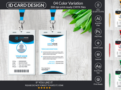 Creative ID Card Design Template