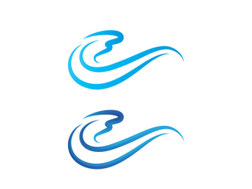 Water wave Logo design vector Template preview picture