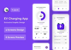 Electric Vehicles Charging App Design