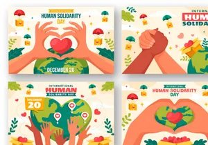 13 International Human Solidarity Day Illustration