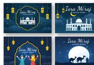 13 Happy Isra Miraj Illustration
