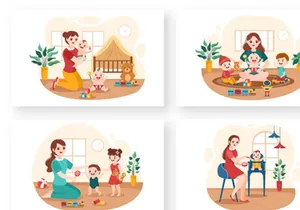 13 Babysitter or Nanny Services Illustration