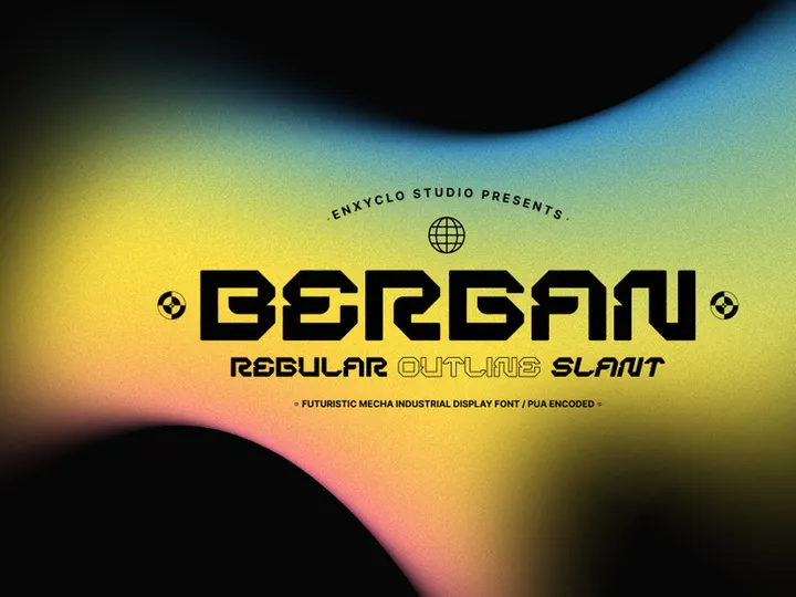 BERGAN - Futuristic Font