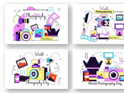 10 World Photography Day Illustration