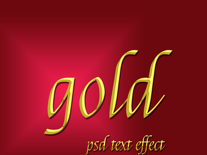 luxury gold text effect with 4 background color desgin design