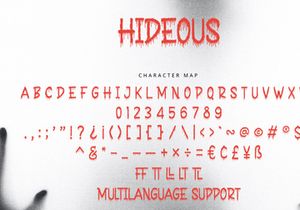 Hideous - Horror Display Font