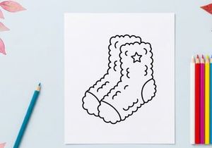 Hand-drawn Christmas chicken mascot with star celebrating festive holiday cheer and seasonal joy