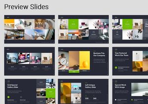 LORAN - Animated Powerpoint Business Presentation Template (GREEN)