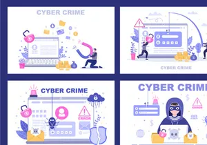 15 Cyber Crime Illustration