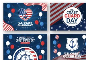 14 United States Coast Guard Day Illustration