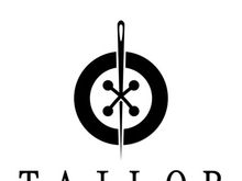 tailor logo icon illustration template combination of buttons for clothes, thread and sewing machine, for clothing product design, convection companies, fashion in vector form