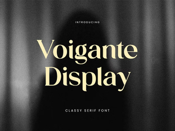Voigante Display Classic Serif Font preview picture