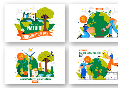 10 World Nature Conservation Day Illustration
