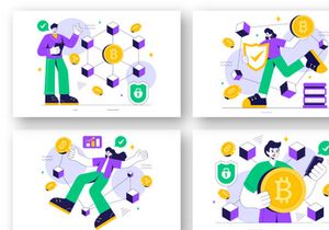 9 Blockchain Technology Illustration