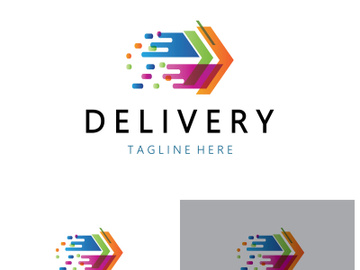 logistics logo icon illustration vector design  distribution symbol  delivery of goods  economy  finance preview picture