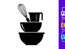 Baking Ingredients and Tools Icon
