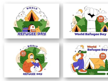 10 World Refugee Day Illustration