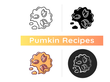 Pumpkin seed cookies icon preview picture