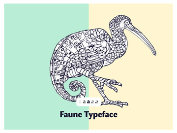 Faune – A free font inspired to the animal world preview picture