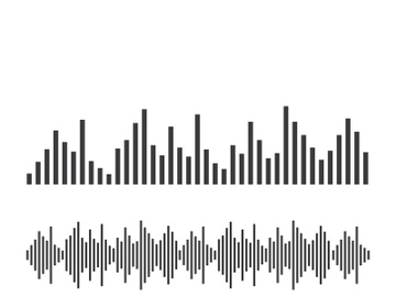 Sound waves vector illustration logo preview picture