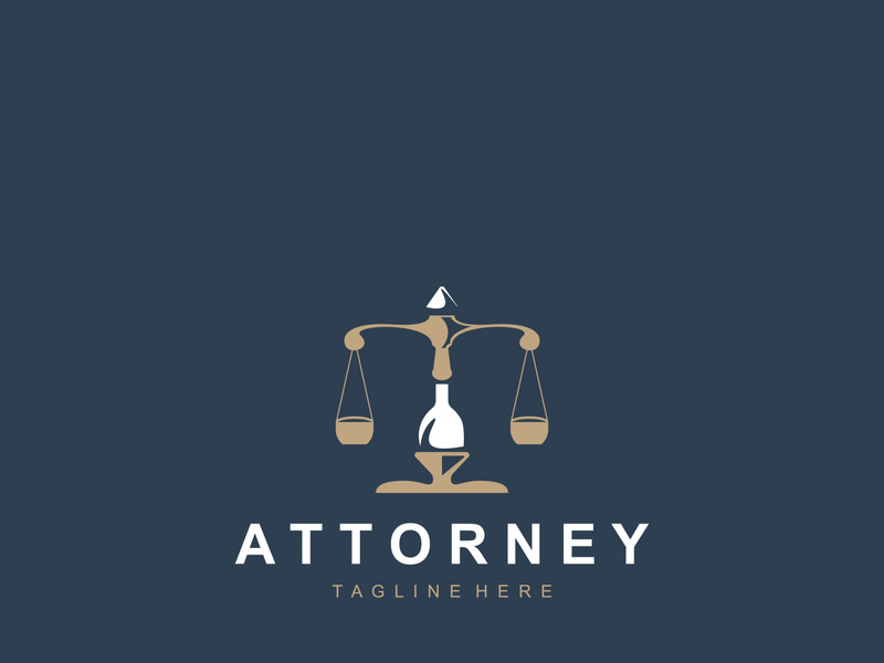 Attorney at law firm logo simple for business design inspiration