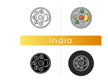 Indian thali icon preview picture