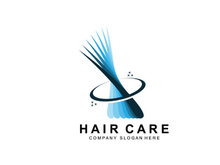 Hair Care Logo, Scalp Layer Design, Health Salon Brand Illustration
