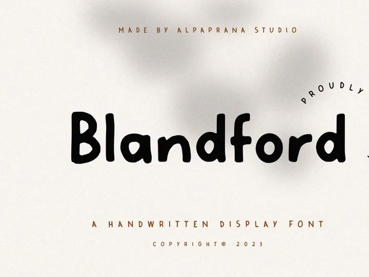 Blandford - Handwritten Font
