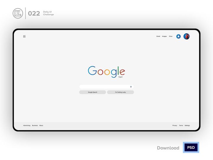 Google Slim Redesign Search | Daily UI challenge - Day 022/100