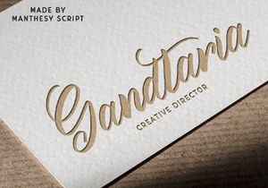Manthesy - Brush Script Font