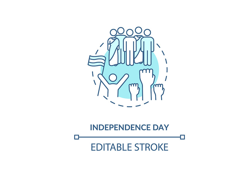 Independence day concept icon