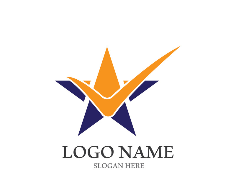 Star icon template vector illustration design