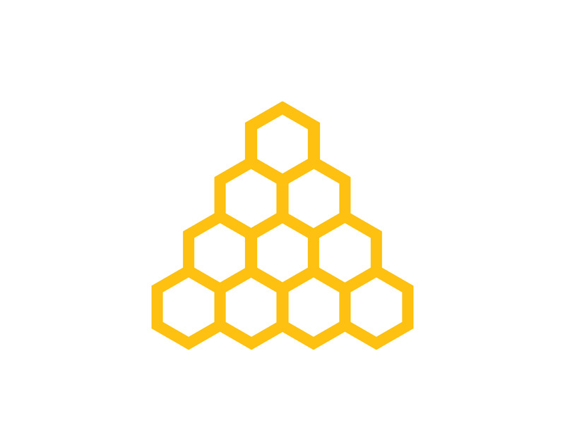Bee icon design illustration