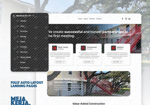 Construction Landing Page Website